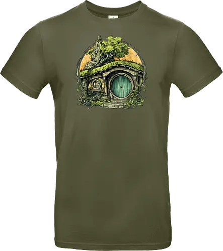 The Shire - lotr, hobbit, middle earth, bilbo, frodo baggins, Pen and Paper, green door, Wizard, fantasy novel, ttrpg gift, one ring, dark lord, sauron - Standard T-Shirt