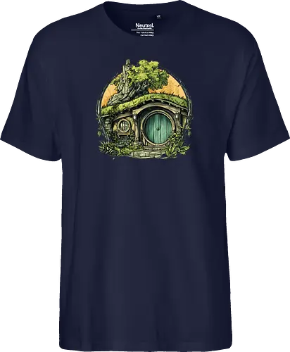 The Shire - lotr, hobbit, middle earth, bilbo, frodo baggins, Pen and Paper, green door, Wizard, fantasy novel, ttrpg gift, one ring, dark lord, sauron - Fairtrade T-Shirt