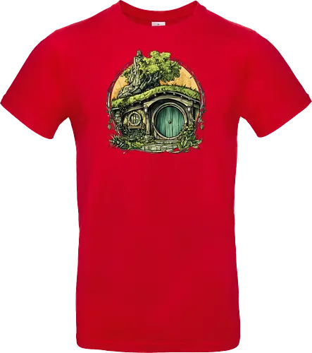 The Shire - lotr, hobbit, middle earth, bilbo, frodo baggins, Pen and Paper, green door, Wizard, fantasy novel, ttrpg gift, one ring, dark lord, sauron - Standard T-Shirt