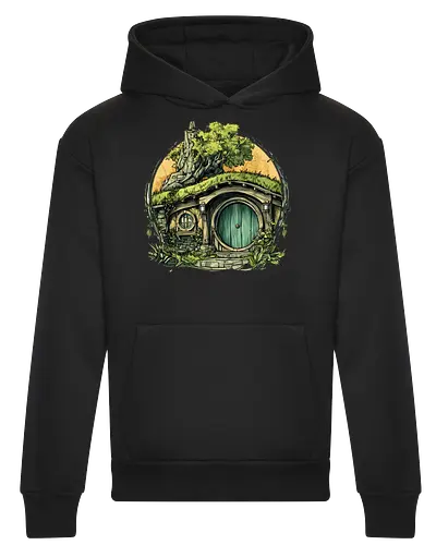 The Shire - lotr, hobbit, middle earth, bilbo, frodo baggins, Pen and Paper, green door, Wizard, fantasy novel, ttrpg gift, one ring, dark lord, sauron - Heavyweight Hoodie