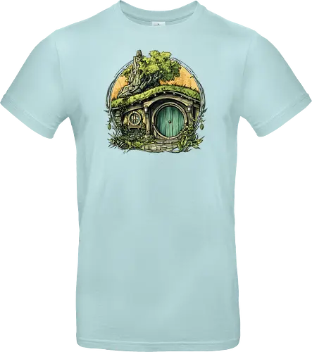 The Shire - lotr, hobbit, middle earth, bilbo, frodo baggins, Pen and Paper, green door, Wizard, fantasy novel, ttrpg gift, one ring, dark lord, sauron - Standard T-Shirt