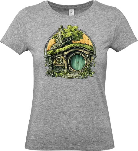 The Shire - lotr, hobbit, middle earth, bilbo, frodo baggins, Pen and Paper, green door, Wizard, fantasy novel, ttrpg gift, one ring, dark lord, sauron - Standard T-Shirt (Frauen)