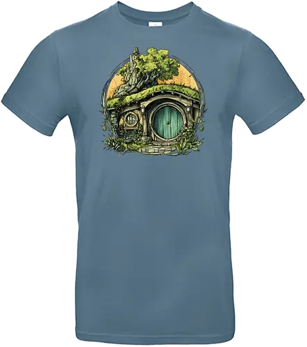 The Shire - lotr, hobbit, middle earth, bilbo, frodo baggins, Pen and Paper, green door, Wizard, fantasy novel, ttrpg gift, one ring, dark lord, sauron - Standard T-Shirt