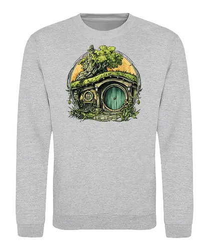 The Shire - lotr, hobbit, middle earth, bilbo, frodo baggins, Pen and Paper, green door, Wizard, fantasy novel, ttrpg gift, one ring, dark lord, sauron - Sweatshirt