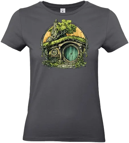 The Shire - lotr, hobbit, middle earth, bilbo, frodo baggins, Pen and Paper, green door, Wizard, fantasy novel, ttrpg gift, one ring, dark lord, sauron - Standard T-Shirt (Frauen)
