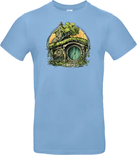 The Shire - lotr, hobbit, middle earth, bilbo, frodo baggins, Pen and Paper, green door, Wizard, fantasy novel, ttrpg gift, one ring, dark lord, sauron - Standard T-Shirt
