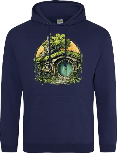 The Shire - lotr, hobbit, middle earth, bilbo, frodo baggins, Pen and Paper, green door, Wizard, fantasy novel, ttrpg gift, one ring, dark lord, sauron - Standard Hoodie