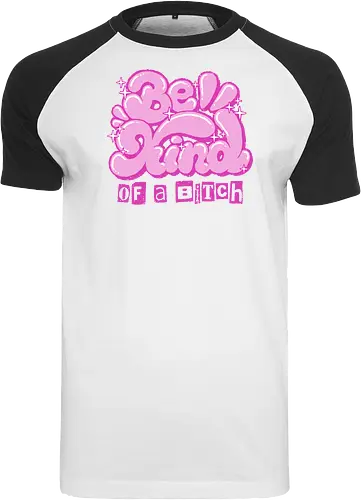 Be Kind of a Bitch - be kind of a bitch, bitchy, sarcastic, womens rights, sassy humor, cheeky humor, funny adulting, bitch, hilarious women, feminism, funny, girl power, pink, text, xmorfina - Raglan T-Shirt
