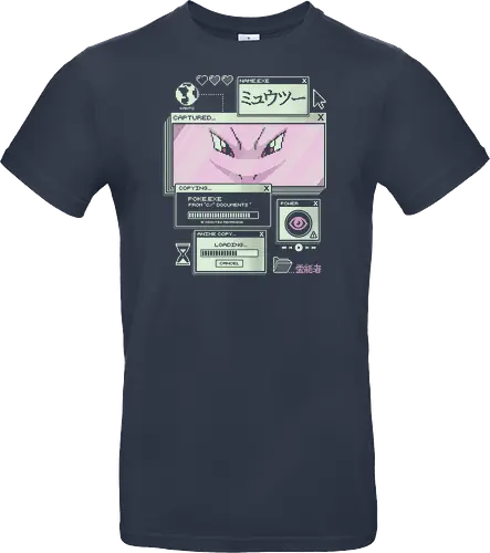 Psychic System - anime, retro, pixel, gaming, mystery, japanese, nostalgia, geek, nerd, purple, legend, psychic - Standard T-Shirt