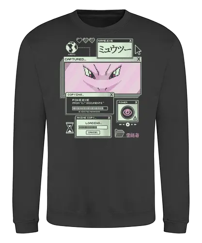 Psychic System - anime, retro, pixel, gaming, mystery, japanese, nostalgia, geek, nerd, purple, legend, psychic - Sweatshirt