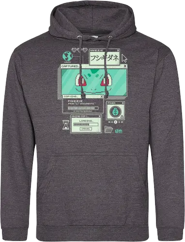 Botanical Data - anime, retro, pixel, gaming, plant, japanese, nostalgia, geek, nerd, green, seed, forest - Standard Hoodie
