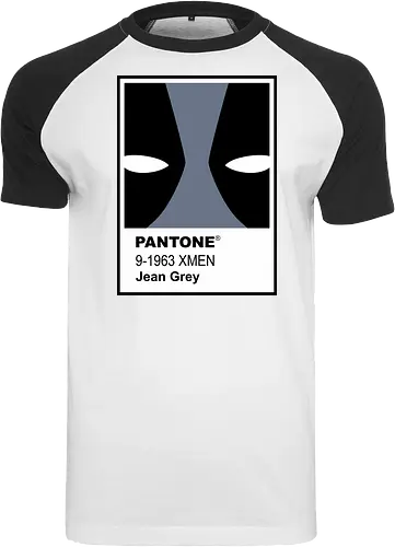 dead grey  - xmen, Antihero, superhero, mutant, cool, parody, pantone, colour, antihero, simple - Raglan T-Shirt