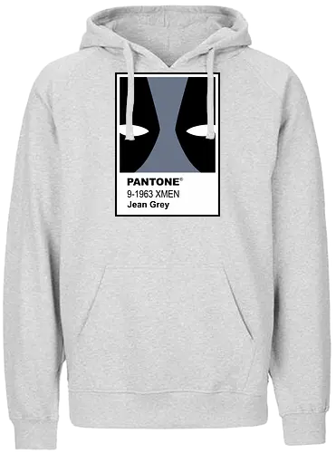 dead grey  - xmen, Antihero, superhero, mutant, cool, parody, pantone, colour, antihero, simple - Fairtrade Hoodie