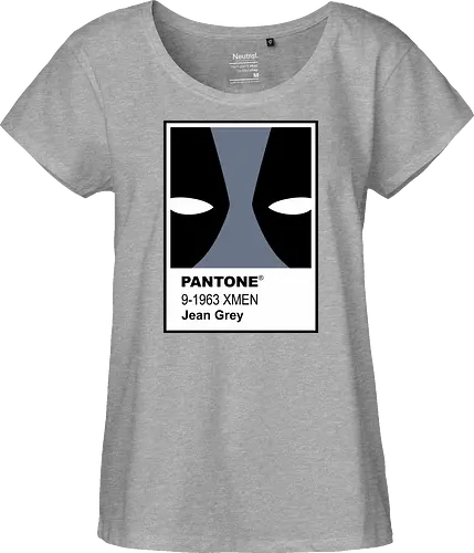 dead grey  - xmen, Antihero, superhero, mutant, cool, parody, pantone, colour, antihero, simple - Fairtrade Girl Shirt