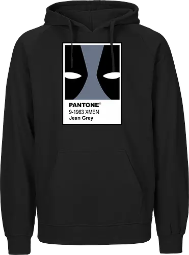 dead grey  - xmen, Antihero, superhero, mutant, cool, parody, pantone, colour, antihero, simple - Fairtrade Hoodie
