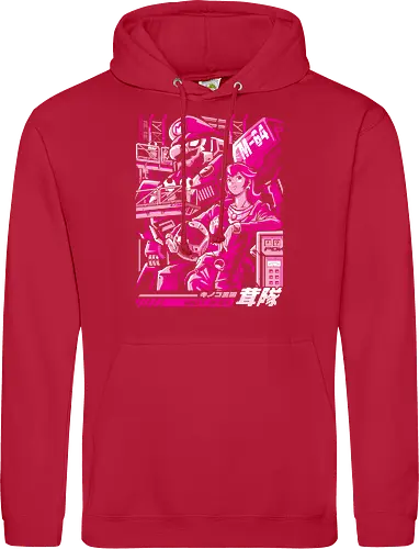 Turtle destroyer - mario bros, peach, mecha, robot, gundam, mashup, anime, japan - Standard Hoodie