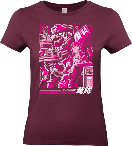 Turtle destroyer - mario bros, peach, mecha, robot, gundam, mashup, anime, japan - Standard T-Shirt (Frauen)