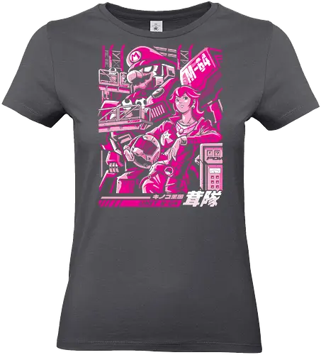 Turtle destroyer - mario bros, peach, mecha, robot, gundam, mashup, anime, japan - Standard T-Shirt (Frauen)