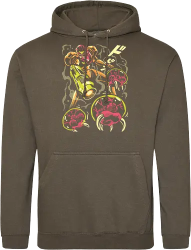 Larva swarm - Bounty Hunter, ridley, alien, space, scifi, game, gaming, video game, zebes, galaxy - Standard Hoodie