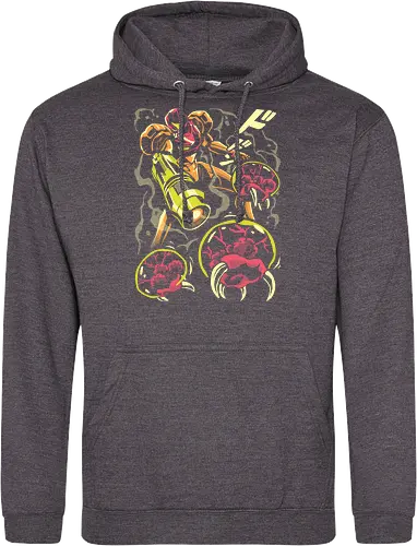 Larva swarm - Bounty Hunter, ridley, alien, space, scifi, game, gaming, video game, zebes, galaxy - Standard Hoodie