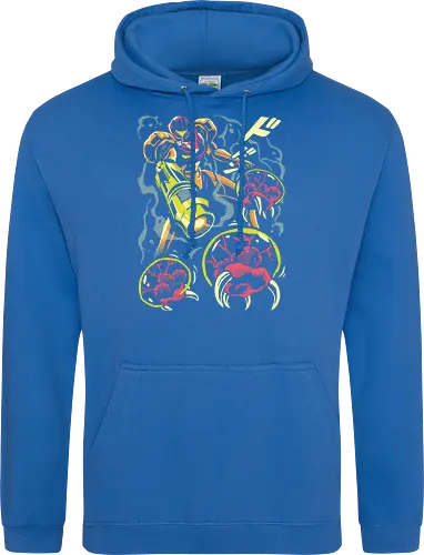 Larva swarm - Bounty Hunter, ridley, alien, space, scifi, game, gaming, video game, zebes, galaxy - Standard Hoodie