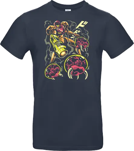 Larva swarm - Bounty Hunter, ridley, alien, space, scifi, game, gaming, video game, zebes, galaxy - Standard T-Shirt