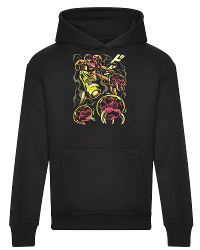 Larva swarm - Bounty Hunter, ridley, alien, space, scifi, game, gaming, video game, zebes, galaxy - Heavyweight Hoodie