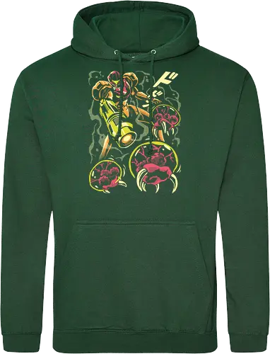 Larva swarm - Bounty Hunter, ridley, alien, space, scifi, game, gaming, video game, zebes, galaxy - Standard Hoodie