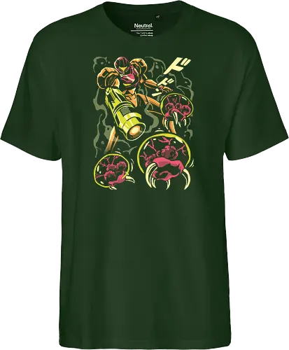 Larva swarm - Bounty Hunter, ridley, alien, space, scifi, game, gaming, video game, zebes, galaxy - Fairtrade T-Shirt