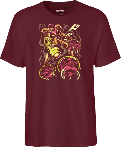 Larva swarm - Bounty Hunter, ridley, alien, space, scifi, game, gaming, video game, zebes, galaxy - Fairtrade T-Shirt