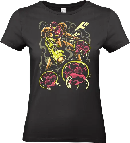 Larva swarm - Bounty Hunter, ridley, alien, space, scifi, game, gaming, video game, zebes, galaxy - Standard T-Shirt (Frauen)