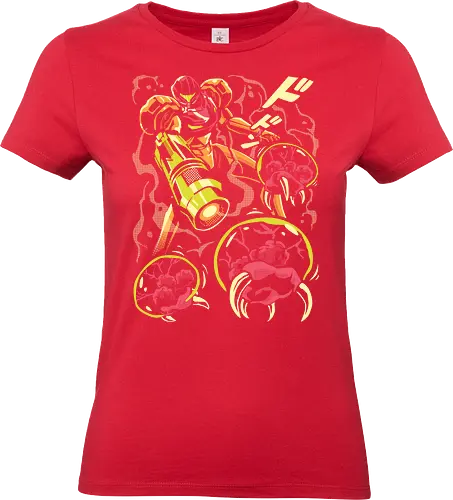 Larva swarm - Bounty Hunter, ridley, alien, space, scifi, game, gaming, video game, zebes, galaxy - Standard T-Shirt (Frauen)