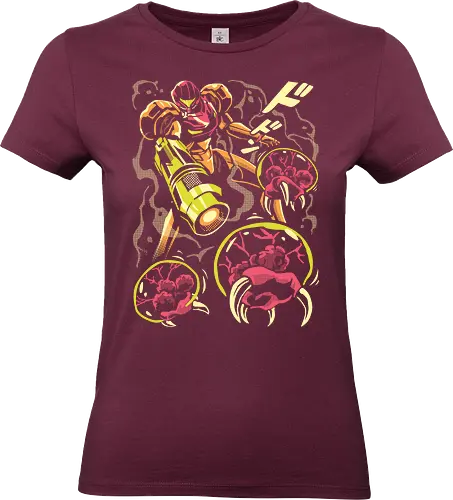 Larva swarm - Bounty Hunter, ridley, alien, space, scifi, game, gaming, video game, zebes, galaxy - Standard T-Shirt (Frauen)