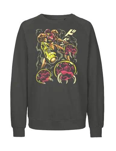 Larva swarm - Bounty Hunter, ridley, alien, space, scifi, game, gaming, video game, zebes, galaxy - Fairtrade Sweatshirt