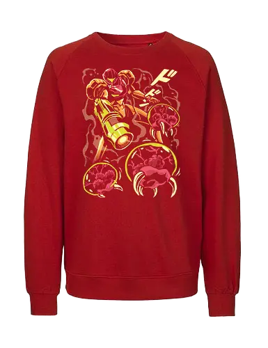 Larva swarm - Bounty Hunter, ridley, alien, space, scifi, game, gaming, video game, zebes, galaxy - Fairtrade Sweatshirt