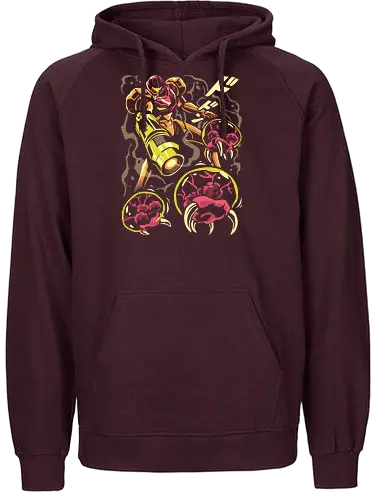 Larva swarm - Bounty Hunter, ridley, alien, space, scifi, game, gaming, video game, zebes, galaxy - Fairtrade Hoodie