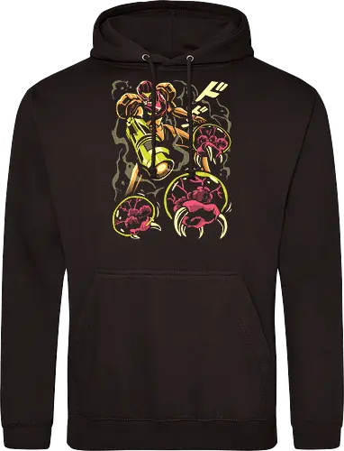 Larva swarm - Bounty Hunter, ridley, alien, space, scifi, game, gaming, video game, zebes, galaxy - Standard Hoodie