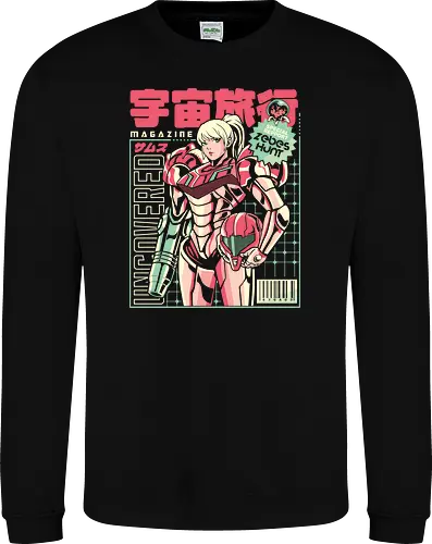 Space voyage - Bounty Hunter, ridley, alien, space, scifi, game, gaming, video game, zebes, galaxy - Sweatshirt