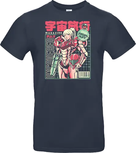 Space voyage - Bounty Hunter, ridley, alien, space, scifi, game, gaming, video game, zebes, galaxy - Standard T-Shirt