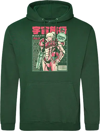 Space voyage - Bounty Hunter, ridley, alien, space, scifi, game, gaming, video game, zebes, galaxy - Standard Hoodie