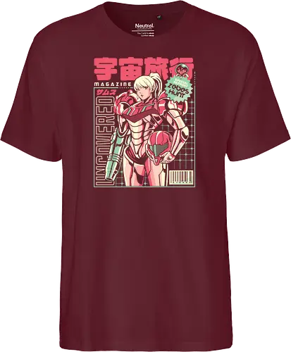 Space voyage - Bounty Hunter, ridley, alien, space, scifi, game, gaming, video game, zebes, galaxy - Fairtrade T-Shirt