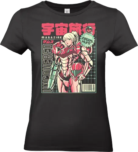Space voyage - Bounty Hunter, ridley, alien, space, scifi, game, gaming, video game, zebes, galaxy - Standard T-Shirt (Frauen)