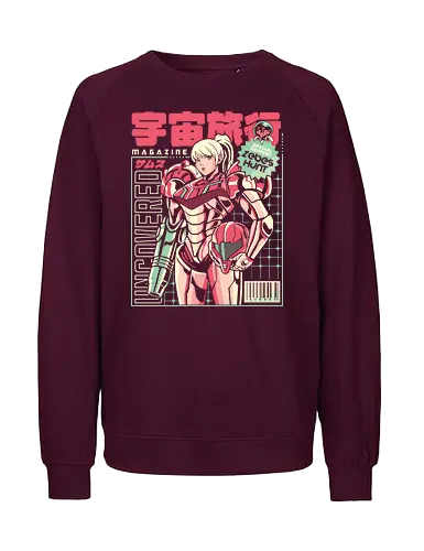 Space voyage - Bounty Hunter, ridley, alien, space, scifi, game, gaming, video game, zebes, galaxy - Fairtrade Sweatshirt
