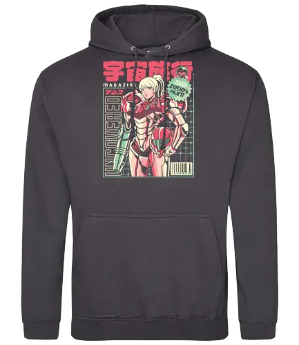 Space voyage - Bounty Hunter, ridley, alien, space, scifi, game, gaming, video game, zebes, galaxy - Standard Hoodie