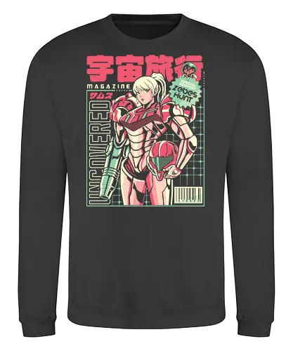 Space voyage - Bounty Hunter, ridley, alien, space, scifi, game, gaming, video game, zebes, galaxy - Sweatshirt