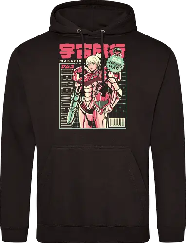 Space voyage - Bounty Hunter, ridley, alien, space, scifi, game, gaming, video game, zebes, galaxy - Standard Hoodie