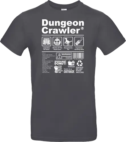 Dungeon Crawler label - dungeon crawler carl, labels, princess donut, cat, novel, books, retro, vintage, princess donut, fantasy - Standard T-Shirt