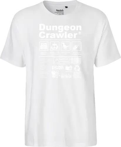 Dungeon Crawler label - dungeon crawler carl, labels, princess donut, cat, novel, books, retro, vintage, princess donut, fantasy - Fairtrade T-Shirt