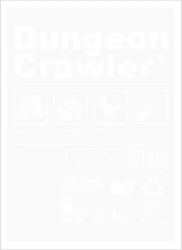 Dungeon Crawler label - dungeon crawler carl, labels, princess donut, cat, novel, books, retro, vintage, princess donut, fantasy - Kunstdruck