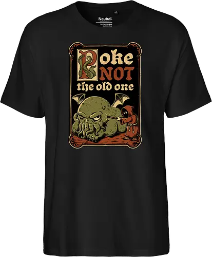 Medieval Poke Cthulhu - Medieval, Call Of Cthulhu, Cthulhu, Cthulhu Mythos, Hp Lovecraft, Lovecraftian, Lovecraft, H.p. Lovecraft, H P Lovecraft, Classic Horror, Horror, Horror Comedy, Horror Humor, Cosmic, Cosmic Horror, Fun, Funny, Poke, Tentacles, Tentacle, Fantasy, Adventure, Classic, Books, Book, Bookworm, Occultism, Cultist, Ritual, Sleep, Sleepy, Sleeping - Fairtrade T-Shirt